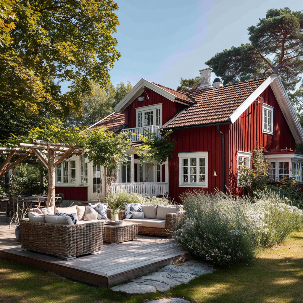 designa trädgård